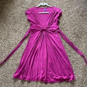 Seraphine twist front maternity dress